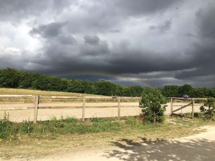 Omgeving bewolkt bij klooster