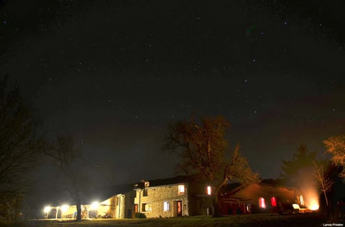 Klooster bij nacht